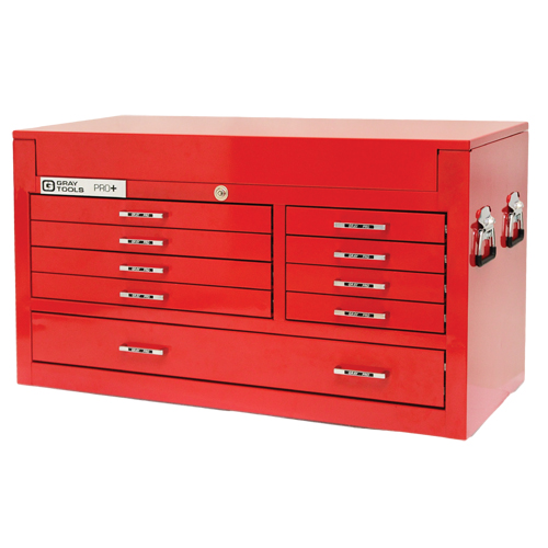 Coffre sup&eacute;rieur de s&eacute;rie PRO+, 42" la, 9 tiroirs, Rouge Helyx Safety & Industrial Supplies