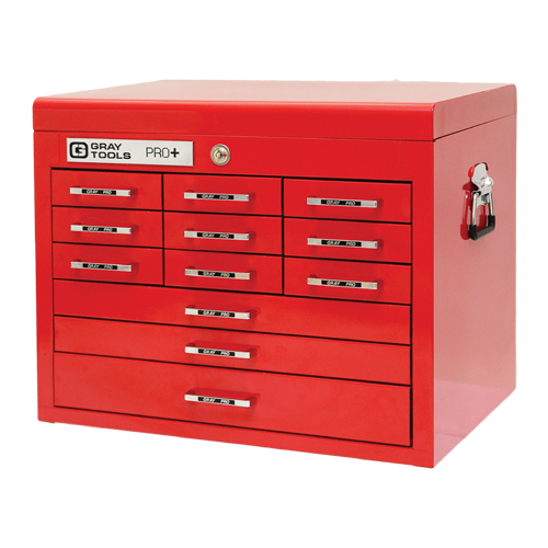 Coffre sup&eacute;rieur de s&eacute;rie PRO+, 26" la, 12 tiroirs, Rouge Helyx Safety & Industrial Supplies