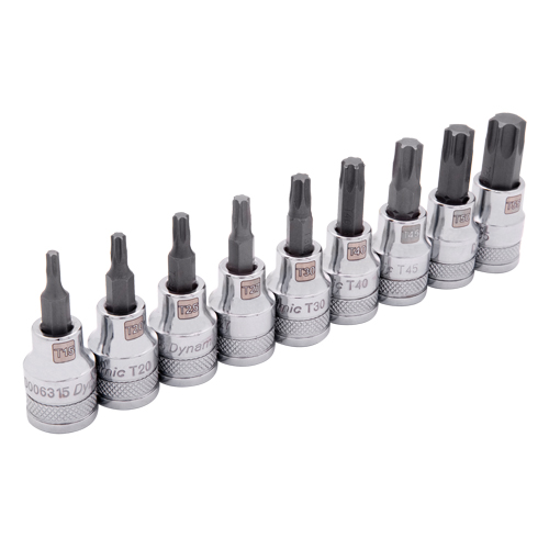 Jeu de douilles standards, Torx, Prise 3/8", 9 mrcx Helyx Safety & Industrial Supplies