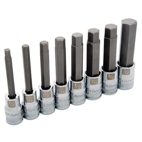 Long SAE Socket Set, 8 Pcs Helyx Safety & Industrial Supplies