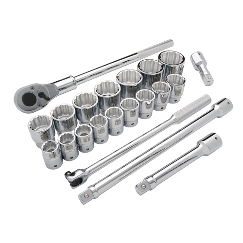 Jeu de douilles SAE, 21 Mcx, Prise de 3/4" Helyx Safety & Industrial Supplies
