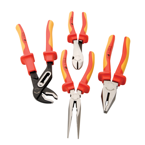 Jeu de pinces avec manches isol&eacute;s Helyx Safety & Industrial Supplies