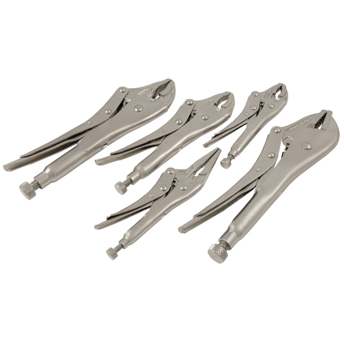Locking Plier Set, 5 Pieces Helyx Safety & Industrial Supplies