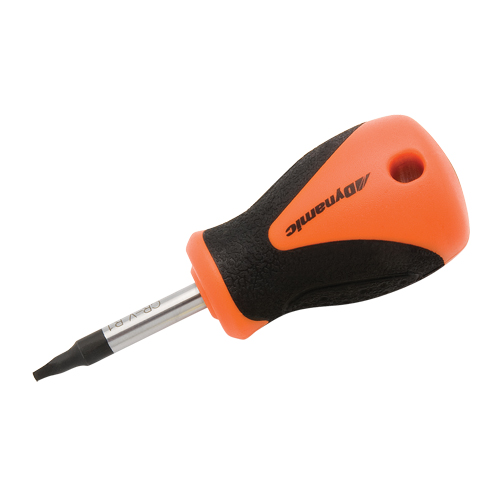 Tournevis court pour vis &agrave; t&ecirc;te carr&eacute;e creuse, Tige de #2, Ronde, 3-4/5" lo, Prise en Plastique/Bois/Coussin&eacute;e Helyx Safety & Industrial Supplies