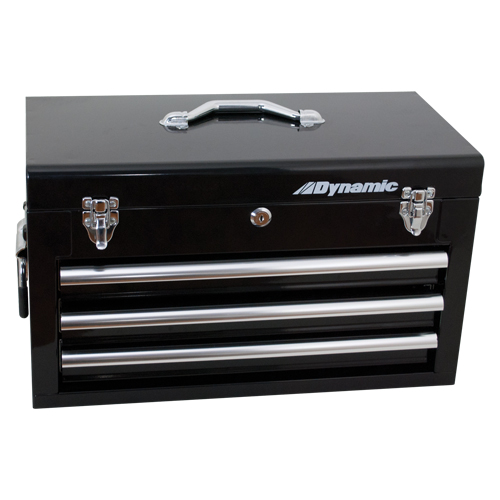 Coffre avec tiroirs pour outils manuels, 10" P x 20" la x 12" h, Noir Helyx Safety & Industrial Supplies