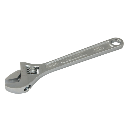 Adjustable Wrench, 12" L, 1-1/2" Max Width, Chrome Helyx Safety & Industrial Supplies