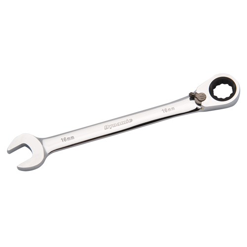Reversible Combination Ratcheting Wrench, 12 Point, 8mm, Chrome Finish Helyx Safety & Industrial Supplies