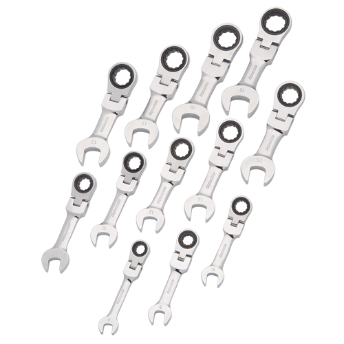 Stubby Wrench Set, Combination, 12 Pieces, Metric Helyx Safety & Industrial Supplies