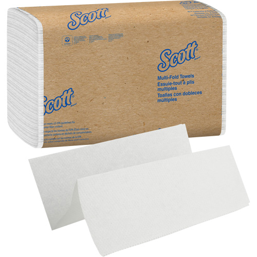 Scott&reg; Essential Multi-Fold Paper Towels, 1 Ply, 9-2/5" L x 9-1/5" W, 250 /Pack Helyx Safety & Industrial Supplies