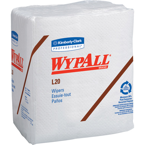 Serviettes jetables L20 WypAll, Tout usage, 12-1/2" lo x 12" la Helyx Safety & Industrial Supplies
