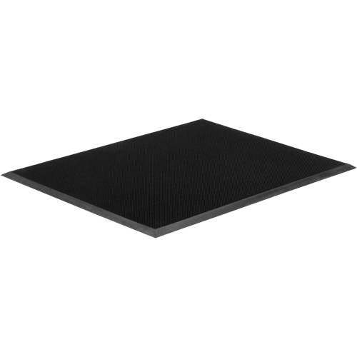 Tapis Gritstop Fingermat, Caoutchouc, Grattoir Type, Motif Textur&eacute;, 2' x 2-2/3', Noir Helyx Safety & Industrial Supplies