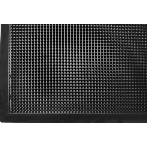 Tapis Gritstop Fingermat, Caoutchouc, Grattoir Type, Motif Textur&eacute;, 2' x 2-2/3', Noir Helyx Safety & Industrial Supplies