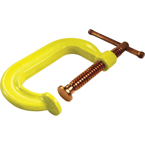 Serre-joint en C &agrave; gorge profonde pour service normal, Capacit&eacute; de 2" (51 mm), Profondeur de gorge de 2-1/8" (54 mm) Helyx Safety & Industrial Supplies