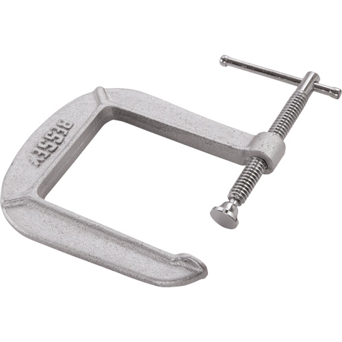 Serre-joint en C de s&eacute;rie l&eacute;g&egrave;re, Capacit&eacute; de 3" (76 mm), Profondeur de gorge de 4-1/2" (114 mm) Helyx Safety & Industrial Supplies