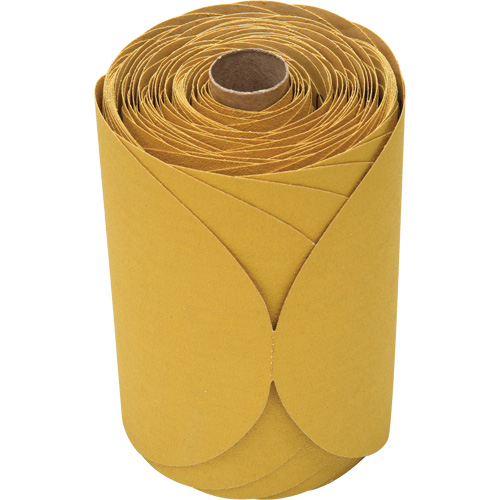 Disque dor&eacute; en rouleau Stikit, 6" dia., Grain 120, Oxyde d'aluminium Helyx Safety & Industrial Supplies