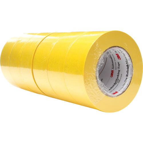 Automotive Refinish Masking Tape 388N, 48 mm (2") x 55 m (180'), Yellow Helyx Safety & Industrial Supplies