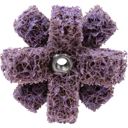 Scotch-Brite Cross Buff, BF-XB, 1-1/2" Dia., Medium Grit, Aluminum Oxide Helyx Safety & Industrial Supplies