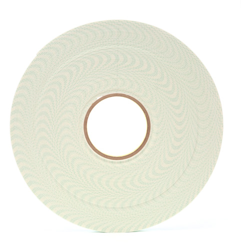 Double-Coated Urethane Foam Tape, 33 m (108') L x 12.7 mm (1/2") W, 62 mils, Urethane Helyx Safety & Industrial Supplies