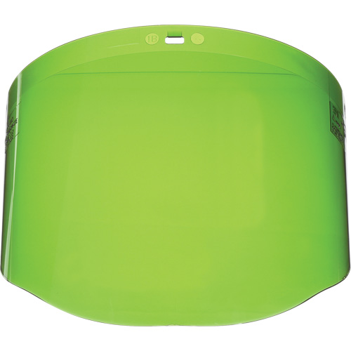 Faceshield Window, Polycarbonate, Green Tint Helyx Safety & Industrial Supplies