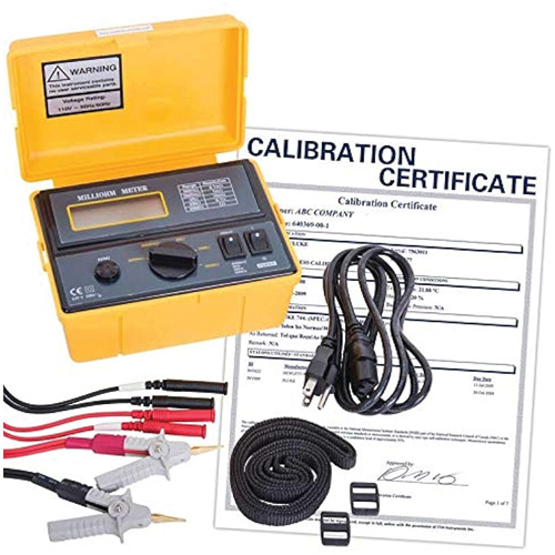 110 V Milli-Ohmmeter with Calibration Certificate Helyx Safety & Industrial Supplies