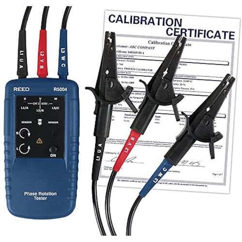 Testeur de phases de rotation du moteur avec certificat de calibration Helyx Safety & Industrial Supplies