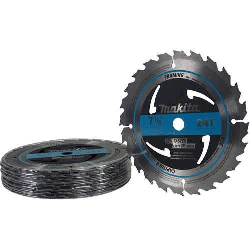 Carbide-Tipped Circular Framing Saw Blade, 7-1/4", 24 Teeth, Wood Use Helyx Safety & Industrial Supplies