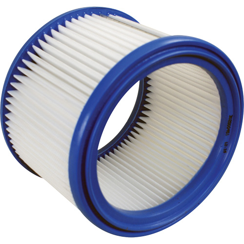 Replacement PET-Fleece Vacuum Filter, Cartridge, Fits 7 US gal. Helyx Safety & Industrial Supplies