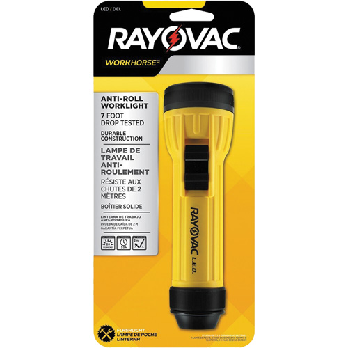 Lampe de poche avec anneau d'accrochage Workhorse, DEL, 20 lumens, Piles D Helyx Safety & Industrial Supplies