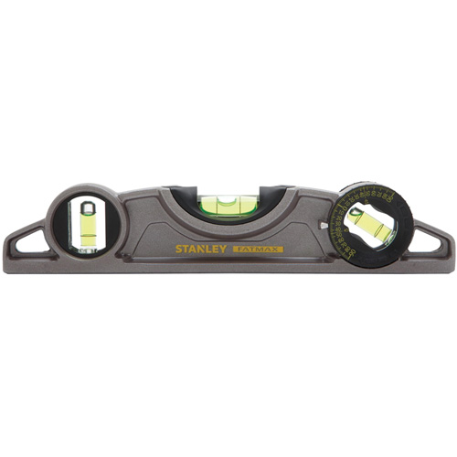 Fatmax&reg; Cast Torpedo Level, 9" L, Aluminum, 3 Vials, Magnetic Helyx Safety & Industrial Supplies