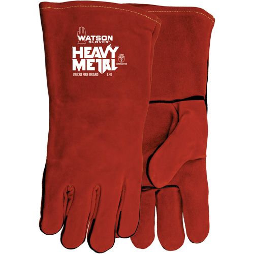 Gants de soudage Fire Brand, Cuir de vache refendu, Taille Taille unique Helyx Safety & Industrial Supplies