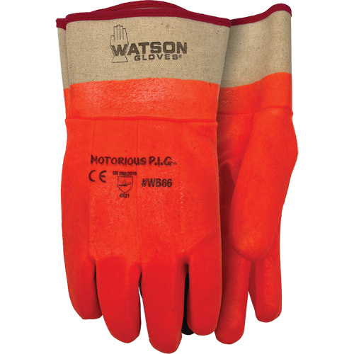 Notorious P.I.G. Gloves, One Size, Nitrile/PVC Coating, Jersey Shell Helyx Safety & Industrial Supplies