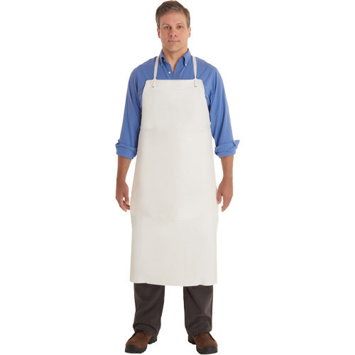 Tablier en PVC AlphaTec 56-101, PVC/Vinyle, Blanc, 33" la x 44" lo Helyx Safety & Industrial Supplies