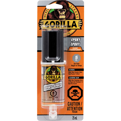 &eacute;poxyde, Deux composants, Cartouche double, 0,85 oz., Transparent Helyx Safety & Industrial Supplies