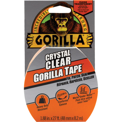 Crystal Clear Tape, 48 mm (1-7/8") x 8.3 m (27'), Clear Helyx Safety & Industrial Supplies