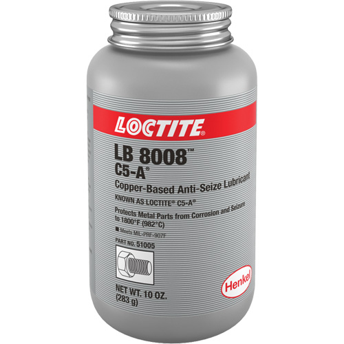 Copper Based Anti-Seize Lubricant, 10 oz., Brush Top Can, 1800°F (982°C) Max Temp. Helyx Safety & Industrial Supplies