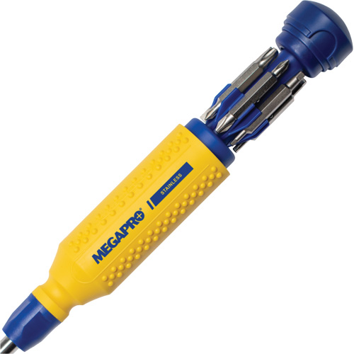 Tournevis multi embouts en acier inoxydable Original 15-en-1, 8-37/50" lo, Prise Textur&eacute; Helyx Safety & Industrial Supplies