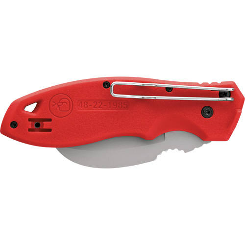 FastBack Hawk Bill Folding Knife, 2-1/4" Blade, Stainless Steel Blade, Plastic Handle Helyx Safety & Industrial Supplies