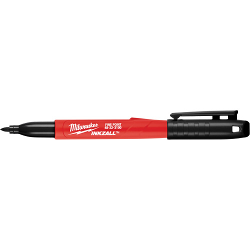 Marqueur Inkzall, Noir, Pointe Fin Helyx Safety & Industrial Supplies