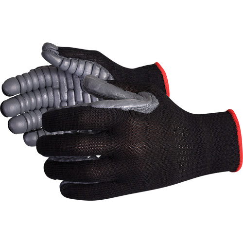Gants antivibrations &agrave; doigts complets Vibrastop, Taille Grand, Paume Synth&eacute;tique Helyx Safety & Industrial Supplies