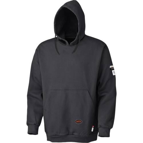 335 Flame-Resistant Pullover Hoodie, Men's, Large, Black, 22 cal/cm² Helyx Safety & Industrial Supplies