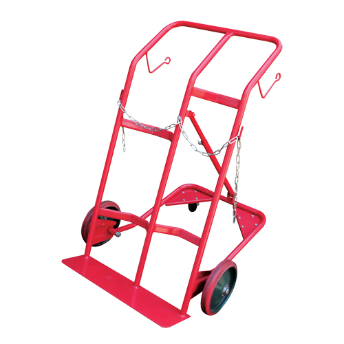 Chariot pour bouteilles, Roues Caoutchouc moul&eacute;, Base de 25-1/2"la x 7"lo, 350 lb Helyx Safety & Industrial Supplies