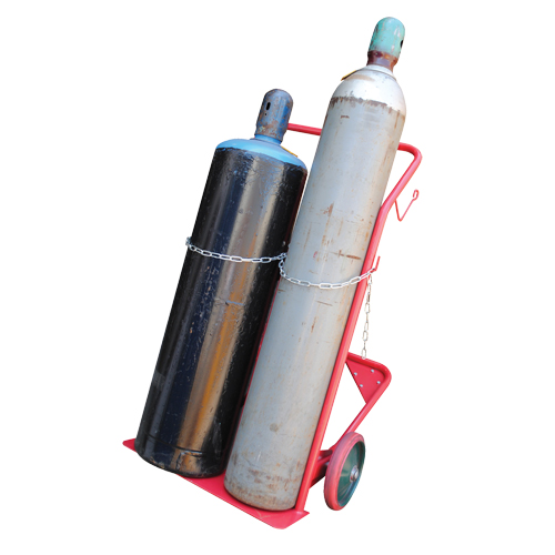 Chariot pour bouteilles, Roues Caoutchouc moul&eacute;, Base de 25-1/2"la x 7"lo, 350 lb Helyx Safety & Industrial Supplies