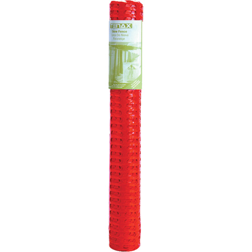Plastic Snow Fence, 50' L x 4' W, Orange Helyx Safety & Industrial Supplies