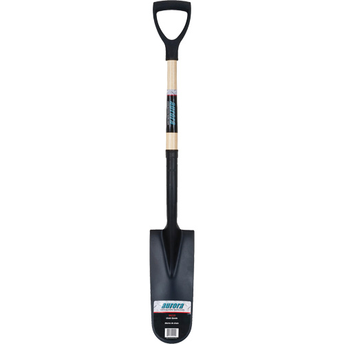 Pelle &agrave; drain robuste, Acier au carbone, Lame 16" x 6", 29" lo, Manche Prise en D Helyx Safety & Industrial Supplies