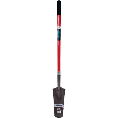 Pelle &agrave; drain robuste, Acier au carbone, Lame 16" x 6", 45" lo, Manche Droit Helyx Safety & Industrial Supplies