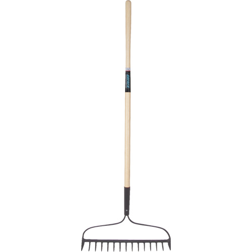 Heavy-Duty Bow Rake, Wood Handle, 58" L, 15" Blade, 15 Tines Helyx Safety & Industrial Supplies