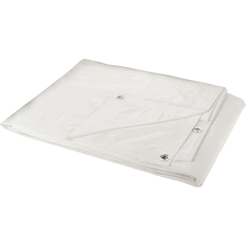 B&acirc;che, Robuste, Blanc, 40' x 30' x 6 mils Helyx Safety & Industrial Supplies