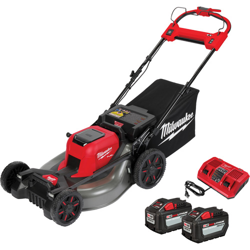 Ensemble de tondeuse sans fil autopropuls&eacute;e &agrave; double pile M18 Fuel, Pouss&eacute;e automatique, &agrave; pile, Largeur de coupe 21" Helyx Safety & Industrial Supplies