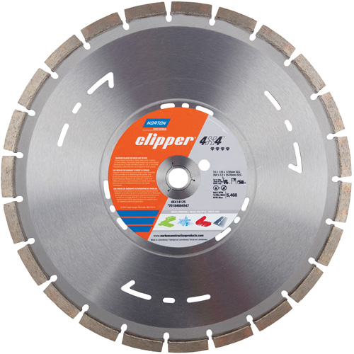 Lame circulaire segment&eacute;e polyvalente pour coupes &agrave; sec &agrave; vitesse &eacute;lev&eacute;e Clipper 4X4 Helyx Safety & Industrial Supplies