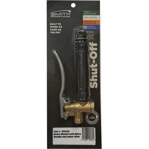 Brass Shut Off with Nylon Handle & In-Line Filter Helyx Safety & Industrial Supplies